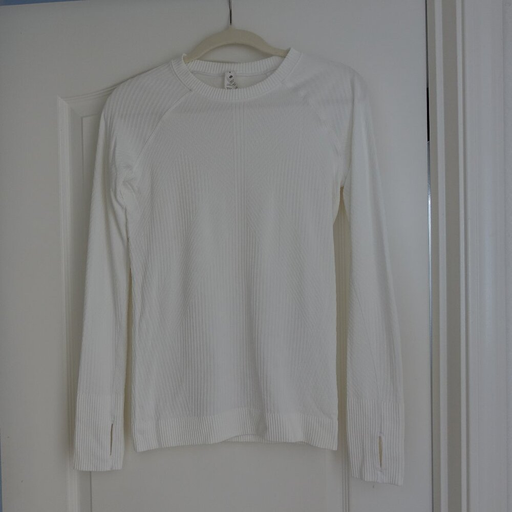 Lululemon Rest Less Pullover Top - White - Size 8